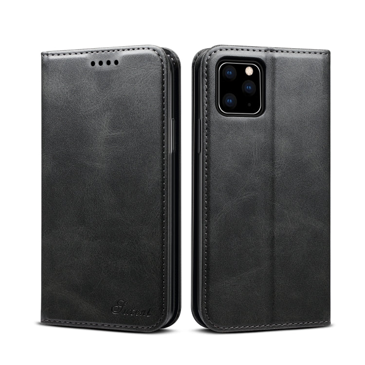 Suteni Calf Texture Horizontal Flip Funda de cuero con soporte y ranuras para tarjetas y billetera para iPhone, For iPhone 11 Pro, For iPhone 11, For iPhone 11 Pro Max