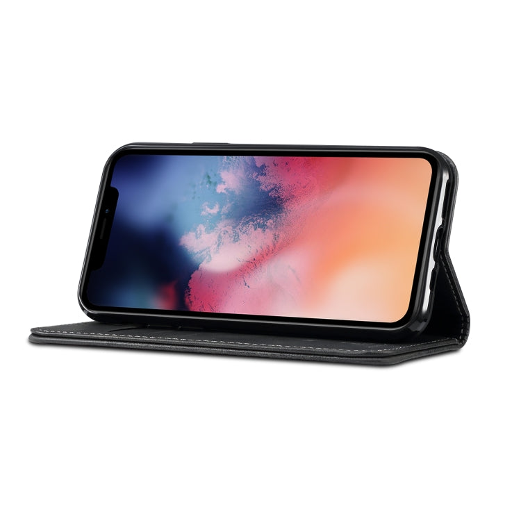 Suteni Calf Texture Horizontal Flip Funda de cuero con soporte y ranuras para tarjetas y billetera para iPhone, For iPhone 11 Pro, For iPhone 11, For iPhone 11 Pro Max