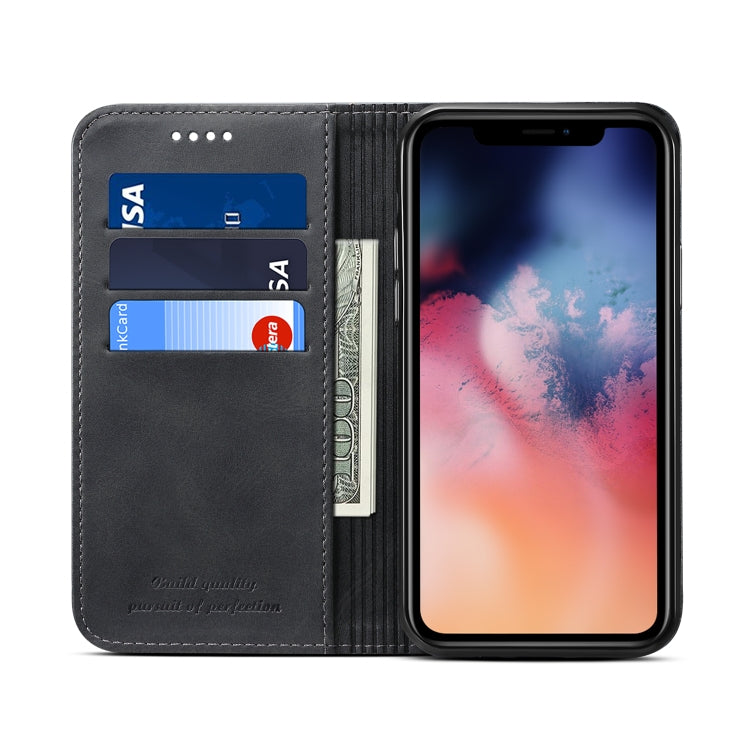 Suteni Calf Texture Horizontal Flip Funda de cuero con soporte y ranuras para tarjetas y billetera para iPhone, For iPhone 11 Pro, For iPhone 11, For iPhone 11 Pro Max