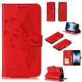 Estuche de cuero con tapa horizontal con textura de litchi con patrón de plumas con billetera y soporte y ranuras para tarjetas, For iPhone SE 2022 / SE 2020 / 8 / 7, For iPhone 7 Plus / 8 Plus, For iPhone 11 Pro, For iPhone 11, For iPhone 11 Pro Max  ...