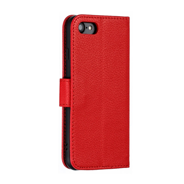 Estuche de cuero con tapa horizontal con textura de litchi con patrón de plumas con billetera y soporte y ranuras para tarjetas, For iPhone SE 2022 / SE 2020 / 8 / 7, For iPhone 7 Plus / 8 Plus, For iPhone 11 Pro, For iPhone 11, For iPhone 11 Pro Max  ...