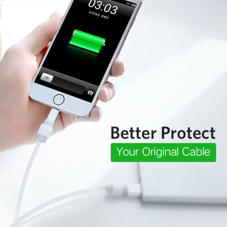 Protector de cable de datos antirrotura UGREEN LP127 de 6 piezas para todos los cables de datos originales de Apple