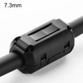 Anillo magnético antiinterferencias con filtro tipo broche desmontable UGREEN para cable de audio y video redondo, diámetro: 7,3 mm