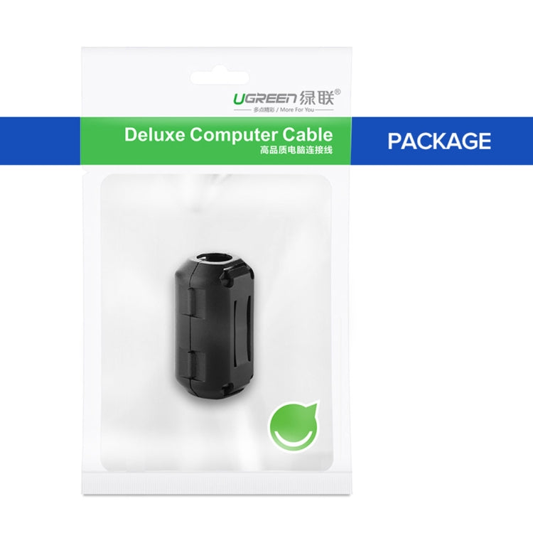 Anillo magnético antiinterferencias con filtro tipo broche desmontable UGREEN para cable de audio y video redondo, diámetro: 7,3 mm
