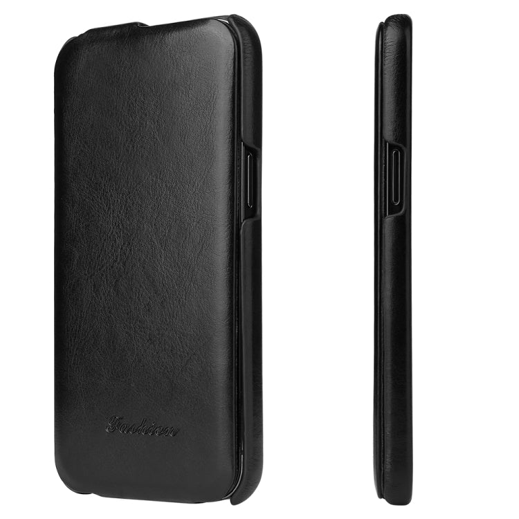 Funda de cuero PU con tapa vertical y textura de cera de aceite retro Fierre Shann, For iPhone 12 mini, For iPhone 12 / 12 Pro, For iPhone 12 Pro Max