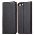 Fierre Shann PU Funda de cuero con tapa horizontal con textura de cuero genuino con soporte y ranuras para tarjetas y billetera para iPhone 8/7 / SE 2020, For iPhone 8 / 7 / SE 2022 / SE 2020