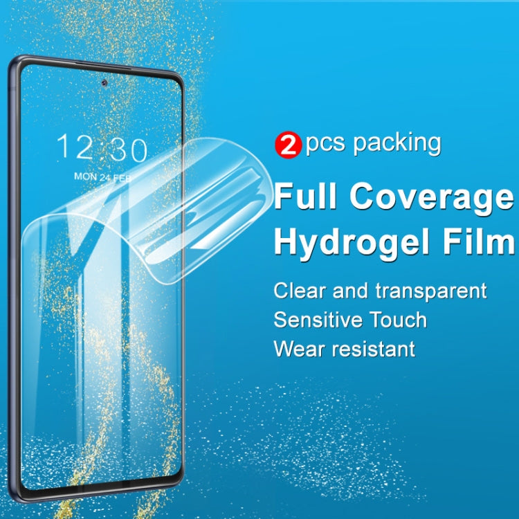 2 PCS IMAK Hydrogel Film III Protector de pantalla de cobertura total, For Huawei Mate 40 Pro 5G, For Huawei Mate 40 Pro+ 5G, For OnePlus 8T, For Google Pixel 4a 4G, For Google Pixel 4a 5G, For Asus Zenfone 7 ZS670KS, For Samsung Galaxy S20+           ...