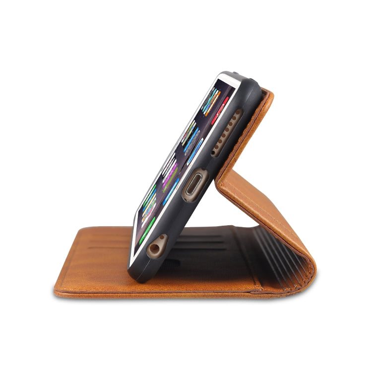 AZNS Estuche de cuero con tapa horizontal con textura de becerro magnético con ranuras para tarjetas y soporte y billetera, For iPhone 6, For iPhone 6 Plus, For iPhone 8 / 7, For iPhone 8 Plus/7 Plus, For iPhone XR, For iPhone XS Max