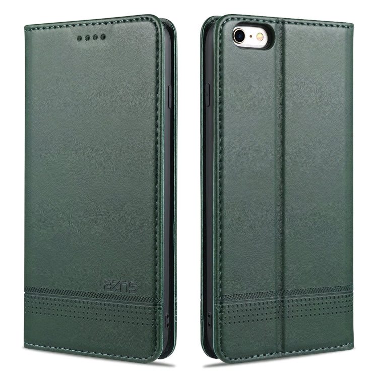 AZNS Estuche de cuero con tapa horizontal con textura de becerro magnético con ranuras para tarjetas y soporte y billetera, For iPhone 6, For iPhone 6 Plus, For iPhone 8 / 7, For iPhone 8 Plus/7 Plus, For iPhone XR, For iPhone XS Max