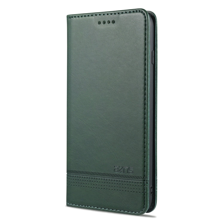 AZNS Estuche de cuero con tapa horizontal con textura de becerro magnético con ranuras para tarjetas y soporte y billetera, For iPhone 6, For iPhone 6 Plus, For iPhone 8 / 7, For iPhone 8 Plus/7 Plus, For iPhone XR, For iPhone XS Max