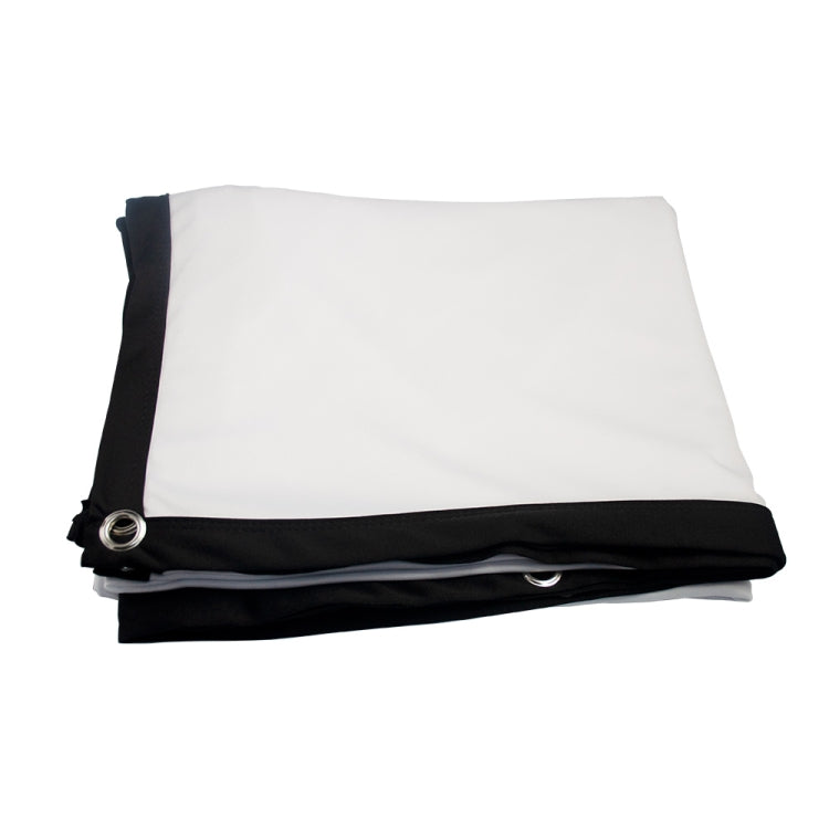 Cortina de película de proyector de poliéster de seda de leche plegable, 60 inch (16:9) Projection Area: 133 x 75cm, 60 inch (4:3) Projection Area: 120 x 90cm, 72 inch (16:9) Projection Area: 159 x 90cm, 72 inch (4:3) Projection Area: 146 x 110cm      ...