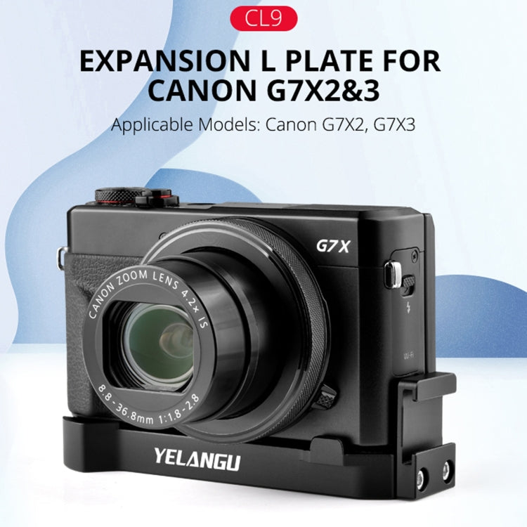 Placa L de expansión de cámara YELANGU CL9 para Canon G7X2/ G7X23, CL9 for Canon G7X2
