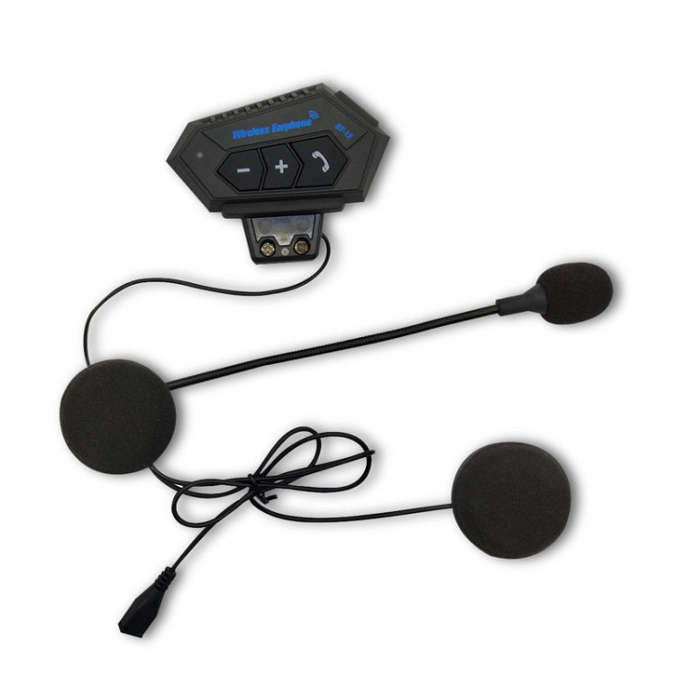 BT12 Casco de motocicleta Auriculares Bluetooth Intercomunicador de motocicleta Auriculares Bluetooth, BT12
