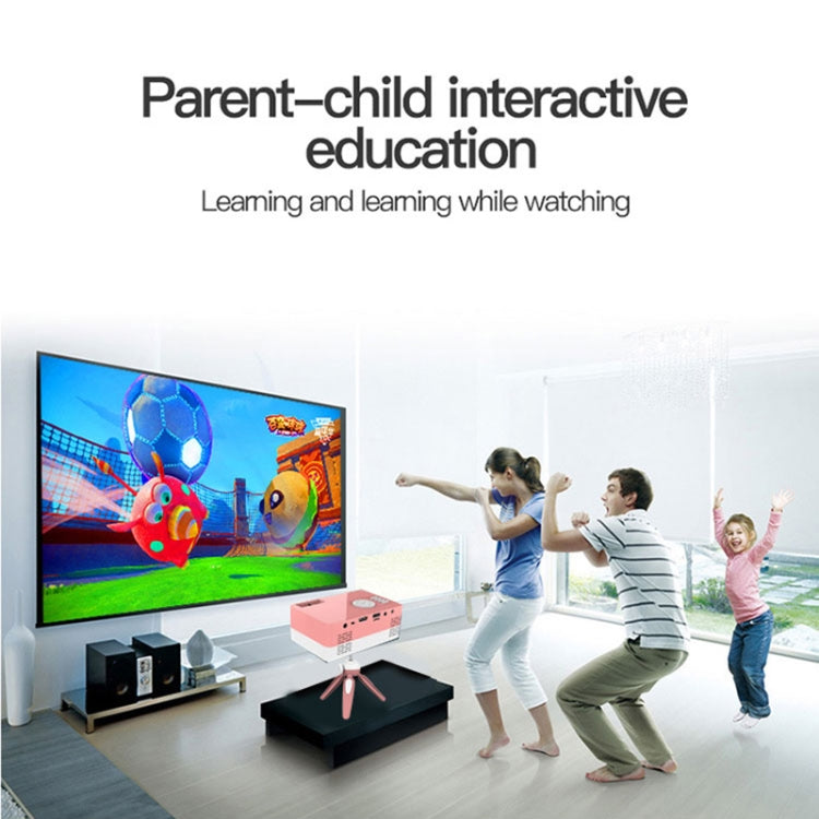 J15 1920 x 1080P HD Mini proyector LED para el hogar con soporte para trípode AV / HDMI x 1 / USB x1 / TF x 1, EU Plug, US Plug, UK Plug, AU Plug