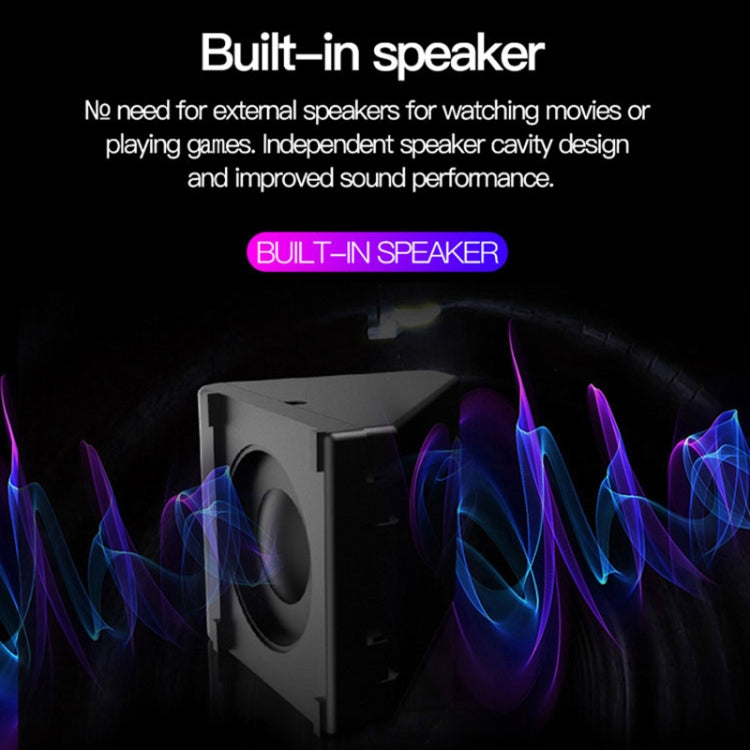 J15 1920 x 1080P HD Mini proyector LED para el hogar con soporte para trípode AV / HDMI x 1 / USB x1 / TF x 1, EU Plug, US Plug, UK Plug, AU Plug
