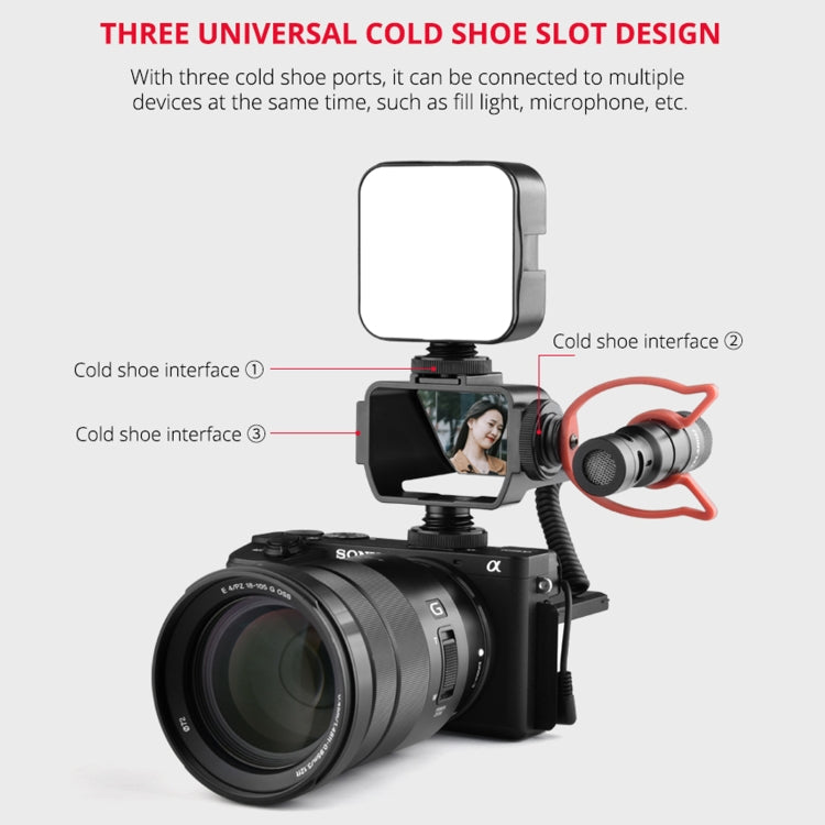Pantalla abatible para cámara Vlog universal YELANGU A74