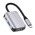 HW-6003 3 en 1 Tipo-C / USB-C a HDMI + PD + Convertidor de adaptador de estación de acoplamiento USB 3.0, HW-6003