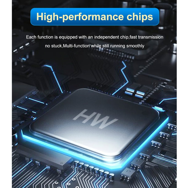 HW-6003 3 en 1 Tipo-C / USB-C a HDMI + PD + Convertidor de adaptador de estación de acoplamiento USB 3.0, HW-6003