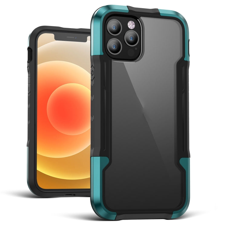 iPAKY Thunder Series Estuche protector a prueba de golpes de aleación de aluminio, For iPhone 12, For iPhone 12 Pro, For iPhone 12 Pro Max, For iPhone 12 Mini