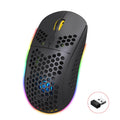 Ratón inalámbrico para juegos HXSJ T90 RGB Light de tres modos