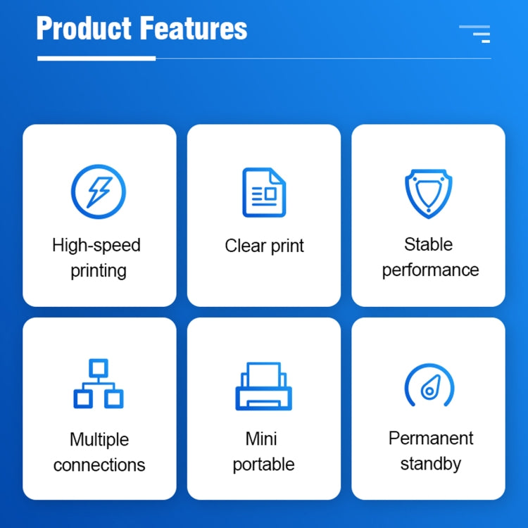 5811DD 58 mm Bluetooth 4.0 Impresora térmica portátil de recibos Bluetooth,, EU Plug, US Plug, UK Plug