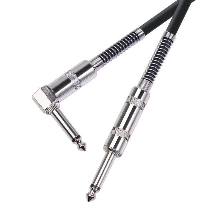 TC048SL Cable de audio de guitarra eléctrica con conector recto a codo de 6,35 mm, 1.8m, 3m, 6m, 10m