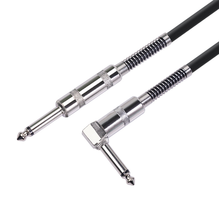 TC048SL Cable de audio de guitarra eléctrica con conector recto a codo de 6,35 mm, 1.8m, 3m, 6m, 10m