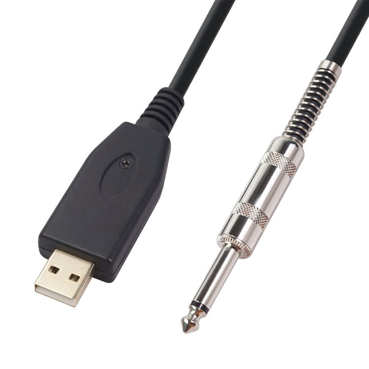 US48S USB a cable de grabación de guitarra eléctrica de 6,35 mm, 2m, 3m