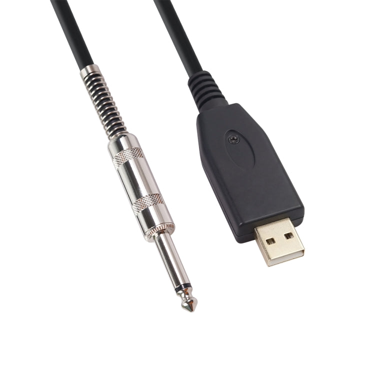 US48S USB a cable de grabación de guitarra eléctrica de 6,35 mm, 2m, 3m