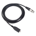 Cable de grabación de micrófono TY18 USB-C / Type-C macho a hembra Cannon, 2m, 3m