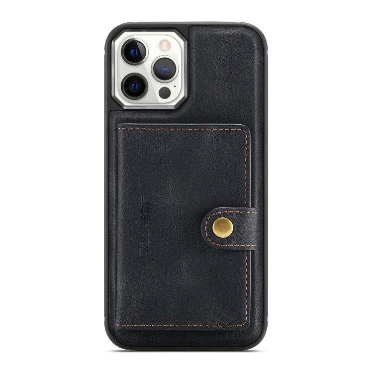JEEHOOD Estuche de cuero desmontable magnético retro con billetera y ranura para tarjeta y soporte, For iPhone 12 mini, For iPhone 12 / 12 Pro, For iPhone 12 Pro Max