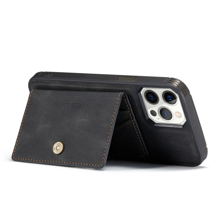 JEEHOOD Estuche de cuero desmontable magnético retro con billetera y ranura para tarjeta y soporte, For iPhone 12 mini, For iPhone 12 / 12 Pro, For iPhone 12 Pro Max