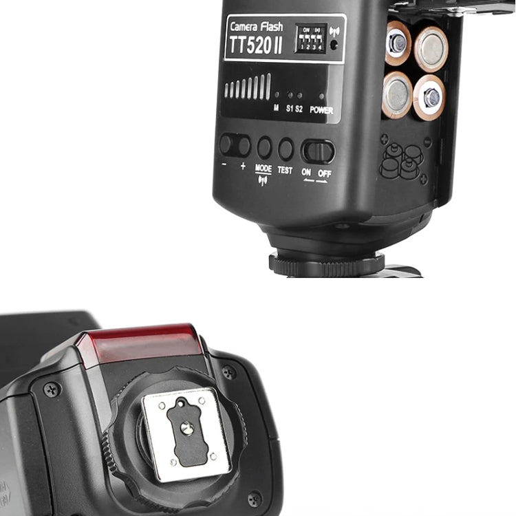 Godox TT520II 433MHZ Inalámbrico 1/300s-1/2000s HSS Flash Speedlite Cámara Luz de relleno superior para cámaras Canon / Nikon DSLR, TT520II