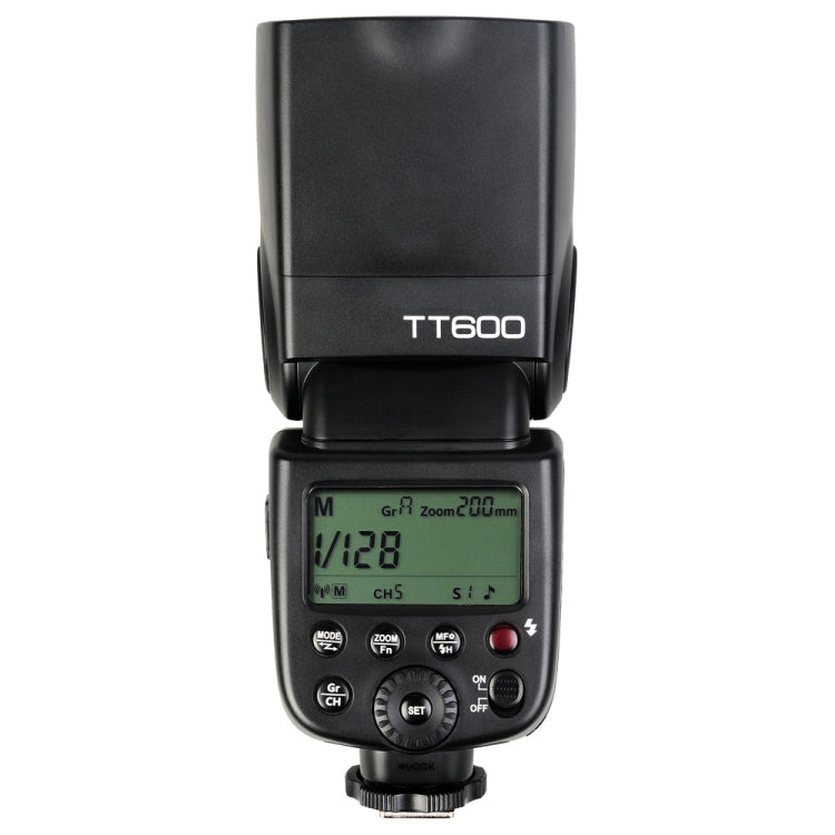 Godox TT600 2,4 GHz inalámbrico 1/300s-1/2000s HSS Flash Speedlite Cámara luz de relleno superior para cámaras Canon/Nikon DSLR, TT600