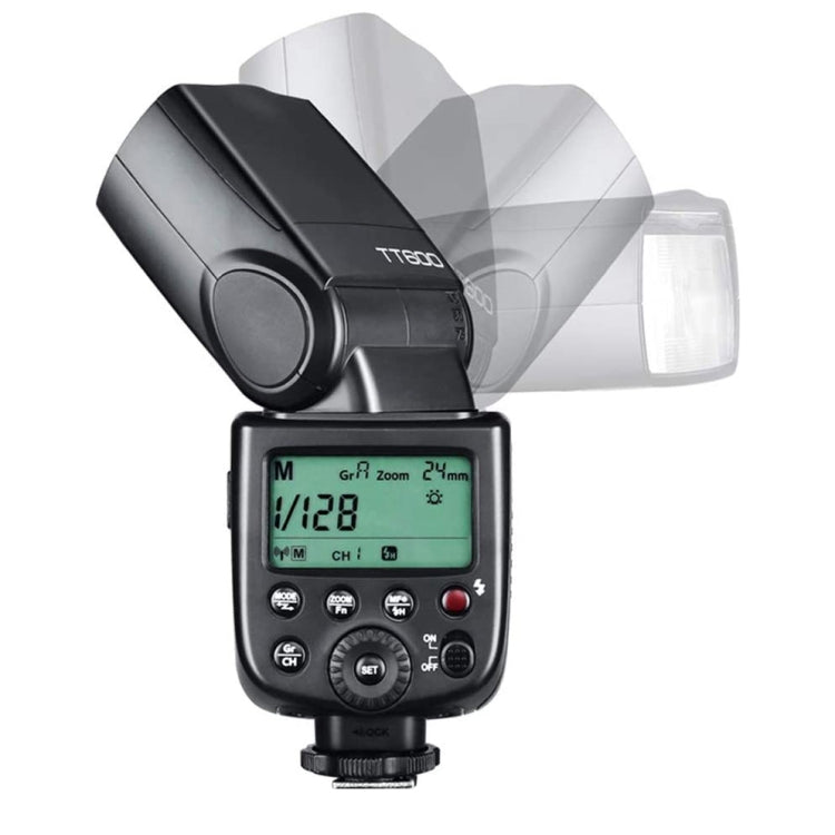 Godox TT600 2,4 GHz inalámbrico 1/300s-1/2000s HSS Flash Speedlite Cámara luz de relleno superior para cámaras Canon/Nikon DSLR, TT600