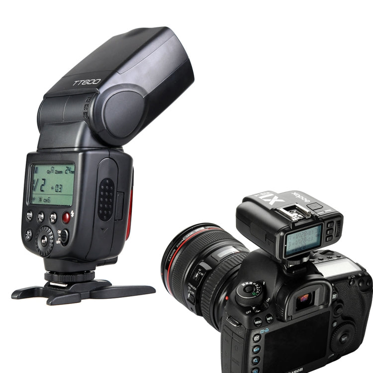 Godox TT600 2,4 GHz inalámbrico 1/300s-1/2000s HSS Flash Speedlite Cámara luz de relleno superior para cámaras Canon/Nikon DSLR, TT600
