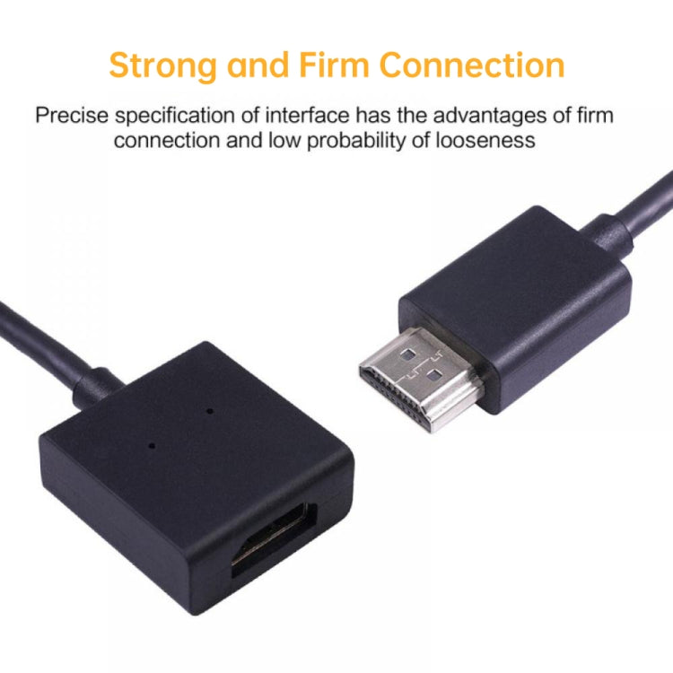 Adaptador convertidor de línea de extensión chapado en oro giratorio 4K HDMI macho a hembra