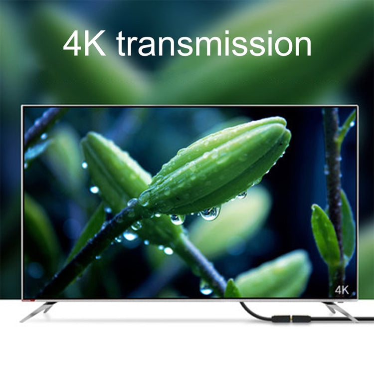 Adaptador convertidor de línea de extensión chapado en oro giratorio 4K HDMI macho a hembra