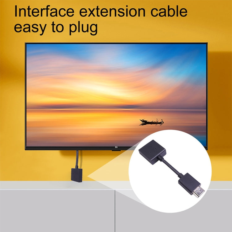 Adaptador convertidor de línea de extensión chapado en oro giratorio 4K HDMI macho a hembra