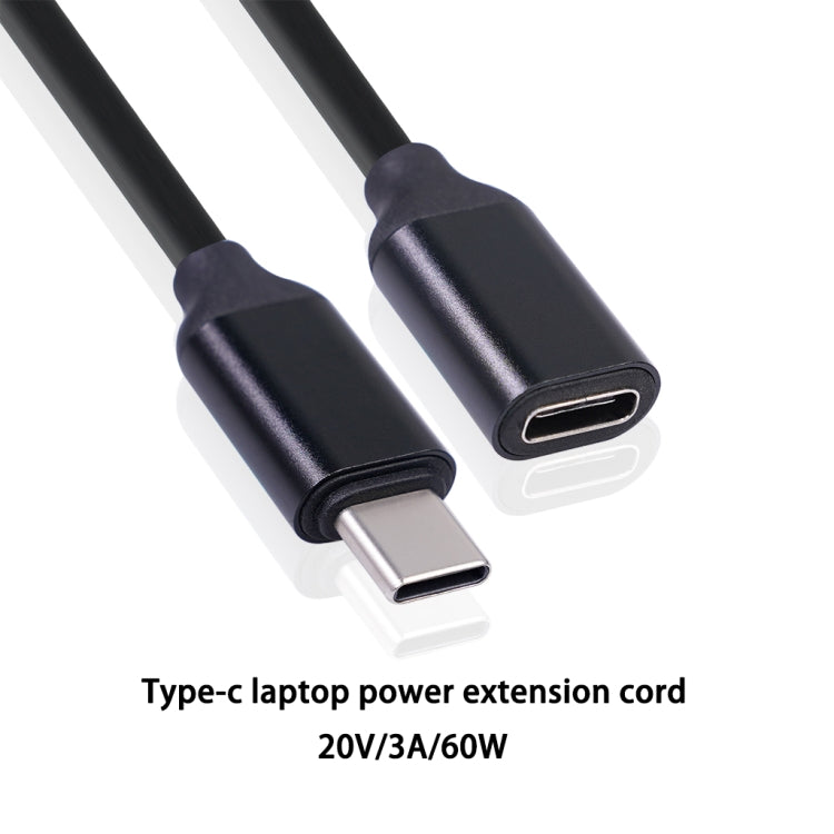 Cable extendido de alimentación tipo C / USB-C macho a hembra PD, 0.5m, 1m, 1.5m
