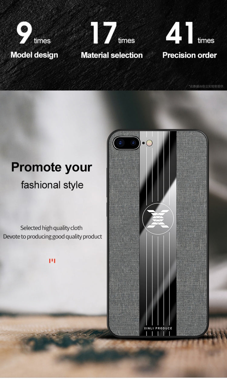 Funda protectora de TPU a prueba de golpes con textura de tela de costura XINLI, For iPhone SE 2022 / SE 2020 & 8 & 7, For iPhone 8 Plus & 7 Plus, For iPhone XR, For iPhone X / XS, For iPhone XS Max, For iPhone 6 & 6s, For iPhone 6 Plus & 6s Plus