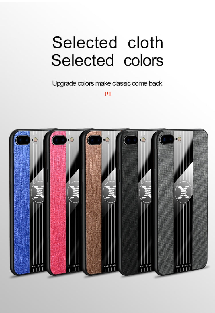 Funda protectora de TPU a prueba de golpes con textura de tela de costura XINLI, For iPhone SE 2022 / SE 2020 & 8 & 7, For iPhone 8 Plus & 7 Plus, For iPhone XR, For iPhone X / XS, For iPhone XS Max, For iPhone 6 & 6s, For iPhone 6 Plus & 6s Plus