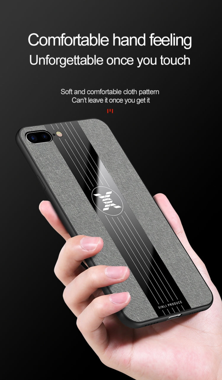 Funda protectora de TPU a prueba de golpes con textura de tela de costura XINLI, For iPhone SE 2022 / SE 2020 & 8 & 7, For iPhone 8 Plus & 7 Plus, For iPhone XR, For iPhone X / XS, For iPhone XS Max, For iPhone 6 & 6s, For iPhone 6 Plus & 6s Plus