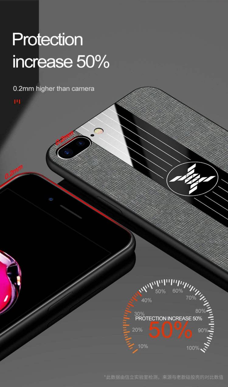 Funda protectora de TPU a prueba de golpes con textura de tela de costura XINLI, For iPhone SE 2022 / SE 2020 & 8 & 7, For iPhone 8 Plus & 7 Plus, For iPhone XR, For iPhone X / XS, For iPhone XS Max, For iPhone 6 & 6s, For iPhone 6 Plus & 6s Plus