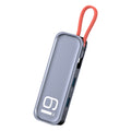 ROCK TR06 Estación de acoplamiento multifunción 6 en 1 tipo C / USB-C a RJ45, TR06