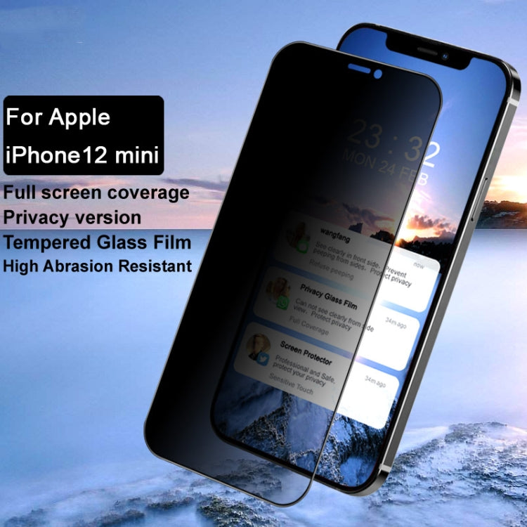 Película protectora de vidrio templado antiespía IMAK HD, For iPhone 12 mini, For iPhone 12 / 12 Pro, For iPhone 12 Pro Max