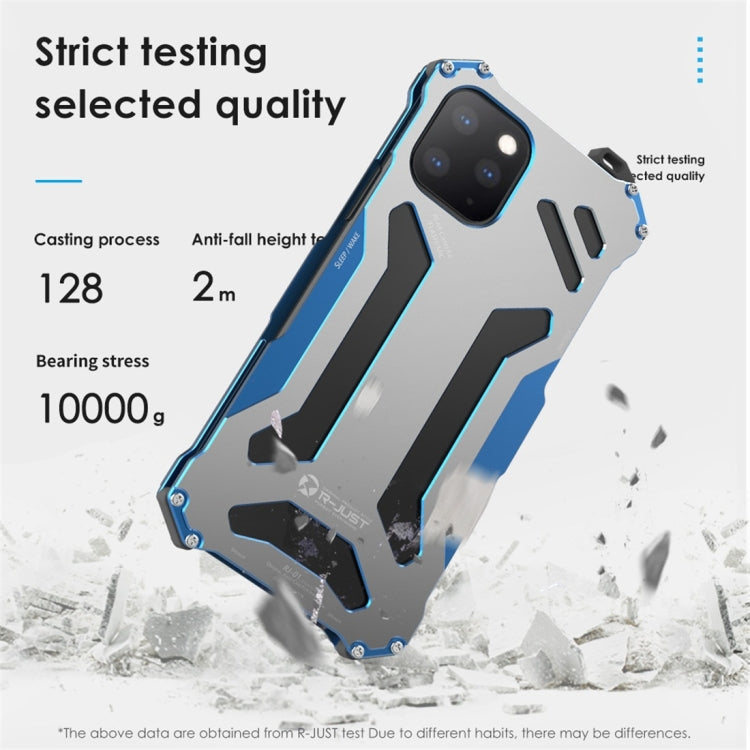 R-JUST Funda protectora de metal a prueba de golpes a prueba de polvo, For iPhone 11 Pro, For iPhone 11, For iPhone 11 Pro Max, For Galaxy Note 10, For Galaxy Note 10 Plus