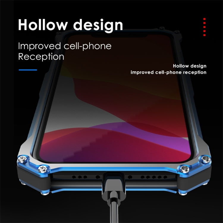 R-JUST Funda protectora de metal a prueba de golpes a prueba de polvo, For iPhone 11 Pro, For iPhone 11, For iPhone 11 Pro Max, For Galaxy Note 10, For Galaxy Note 10 Plus