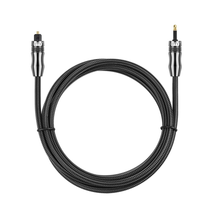 EMK OD1.0mm 3.5mm Sonido digital Toslink a Mini Toslink Cable de audio óptico digital, 1m, 1.5m, 2m, 3m, 5m