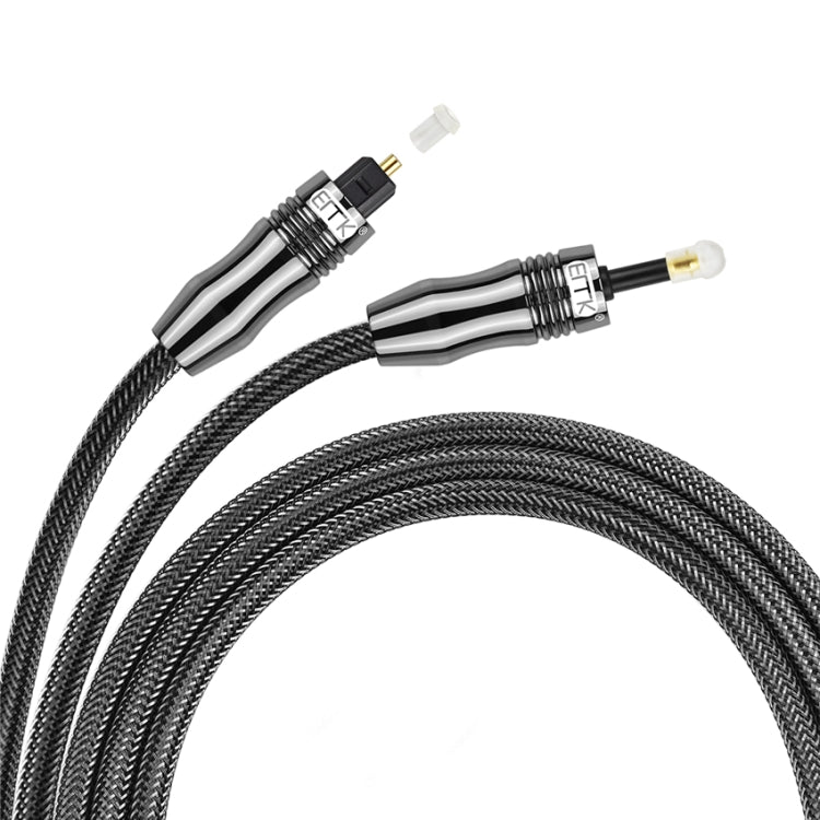 EMK OD1.0mm 3.5mm Sonido digital Toslink a Mini Toslink Cable de audio óptico digital, 1m, 1.5m, 2m, 3m, 5m